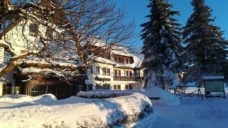 Ook hotel de Kreuztanne**** volop in de sneeuw